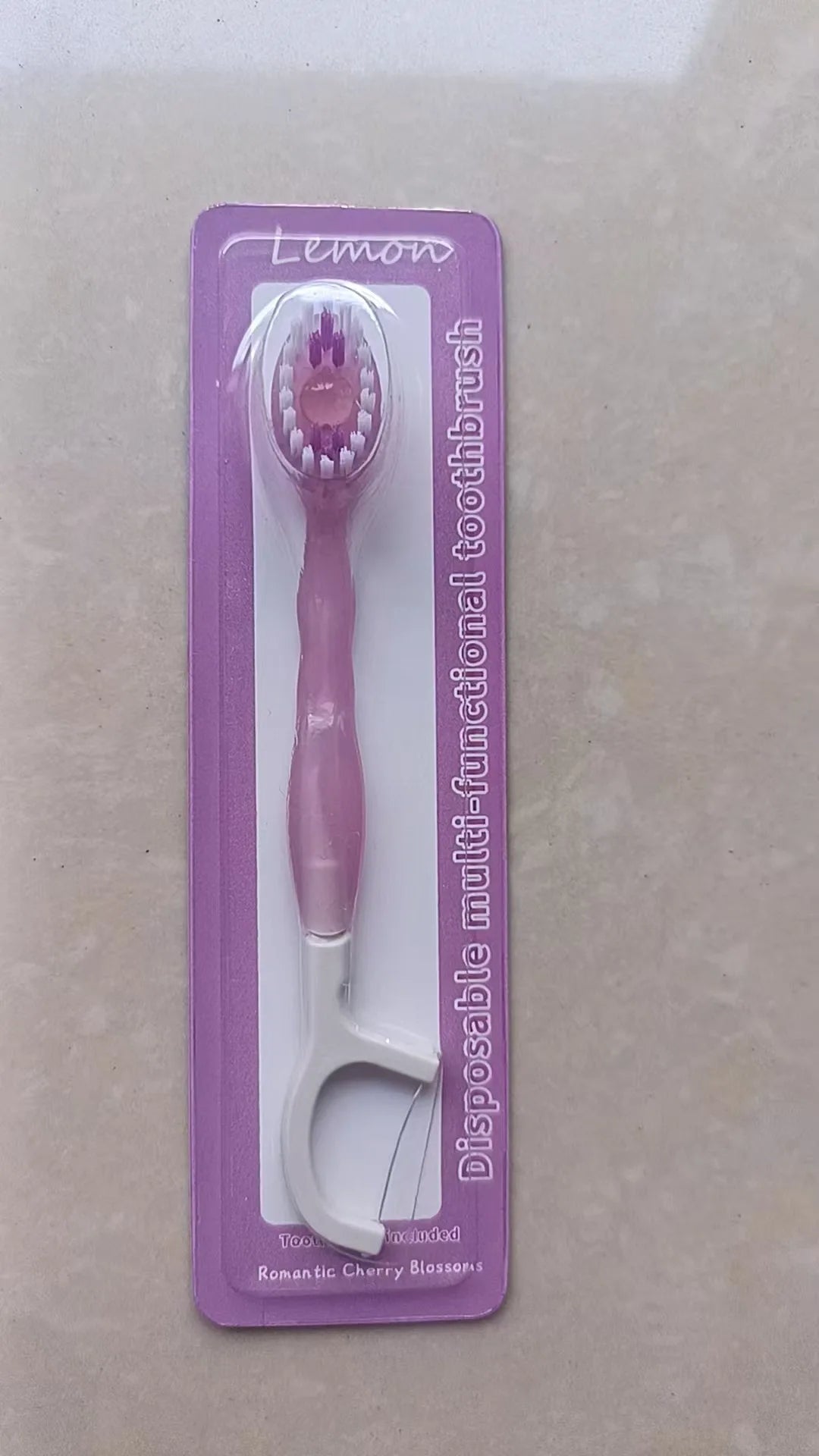 Portable Disposable Toothbrush with Toothpaste Beads Travel Dental Set