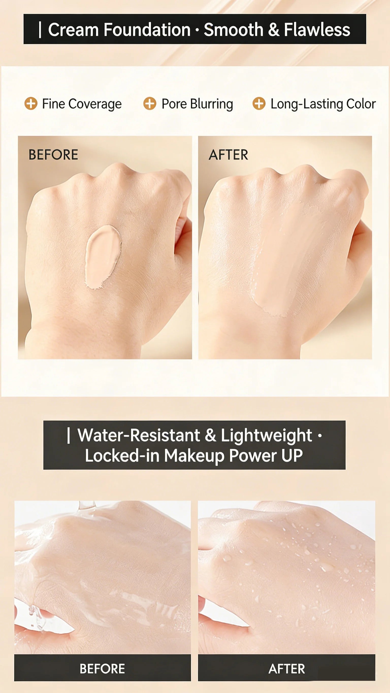 Hydrating BB Cream Full Coverage Matte Foundation Concealer - 12