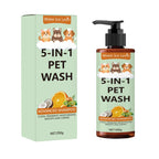 5-in-1 Pet Shampoo and Conditioner for Dogs and Cats Natural Wash