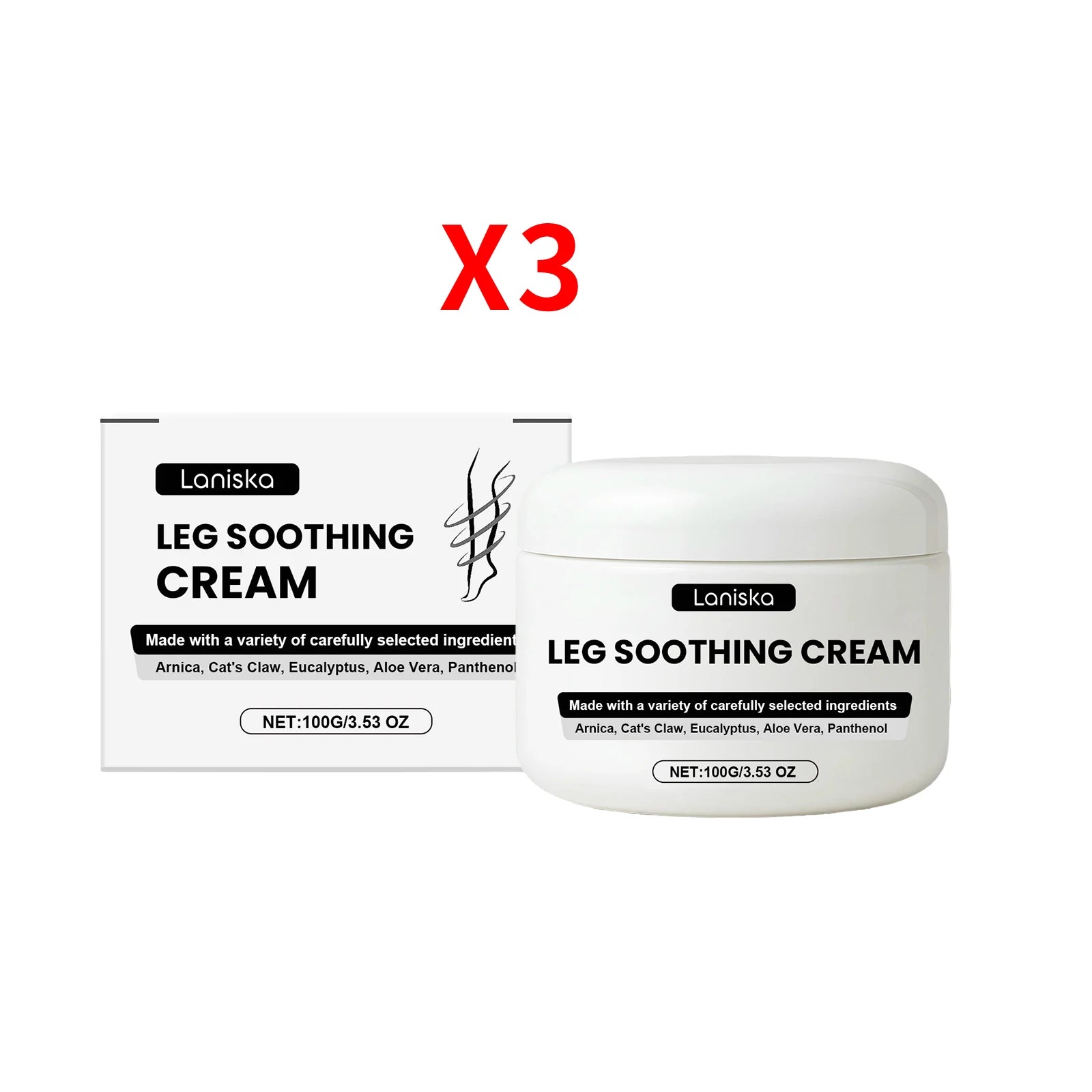 Soothing Leg Massage Cream for Muscle Relief - 15