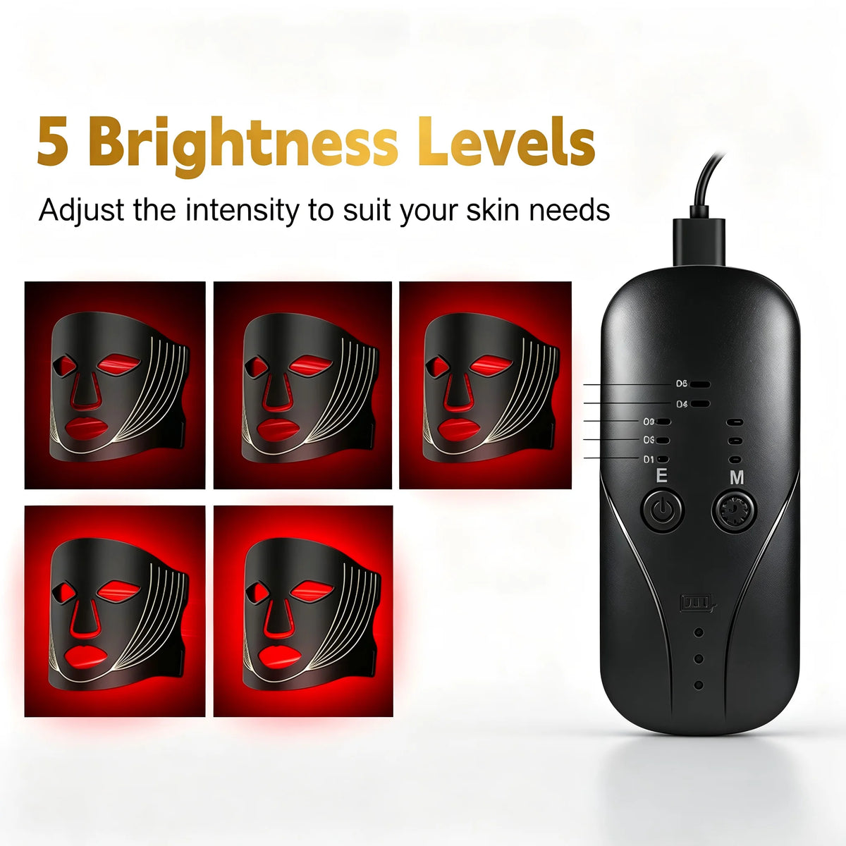 7-Color LED Light Therapy Face Mask for Skin Rejuvenation