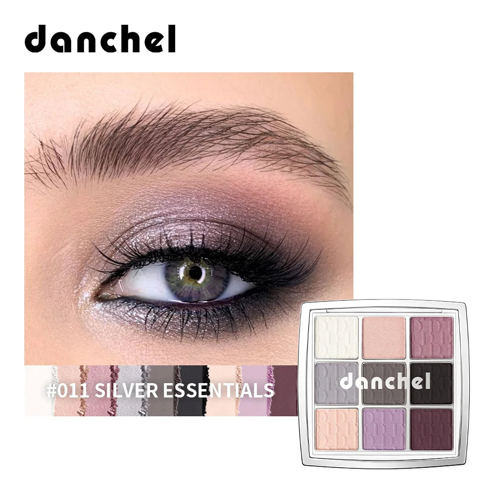 9-Color Professional Eyeshadow Palette Matte and Shimmer