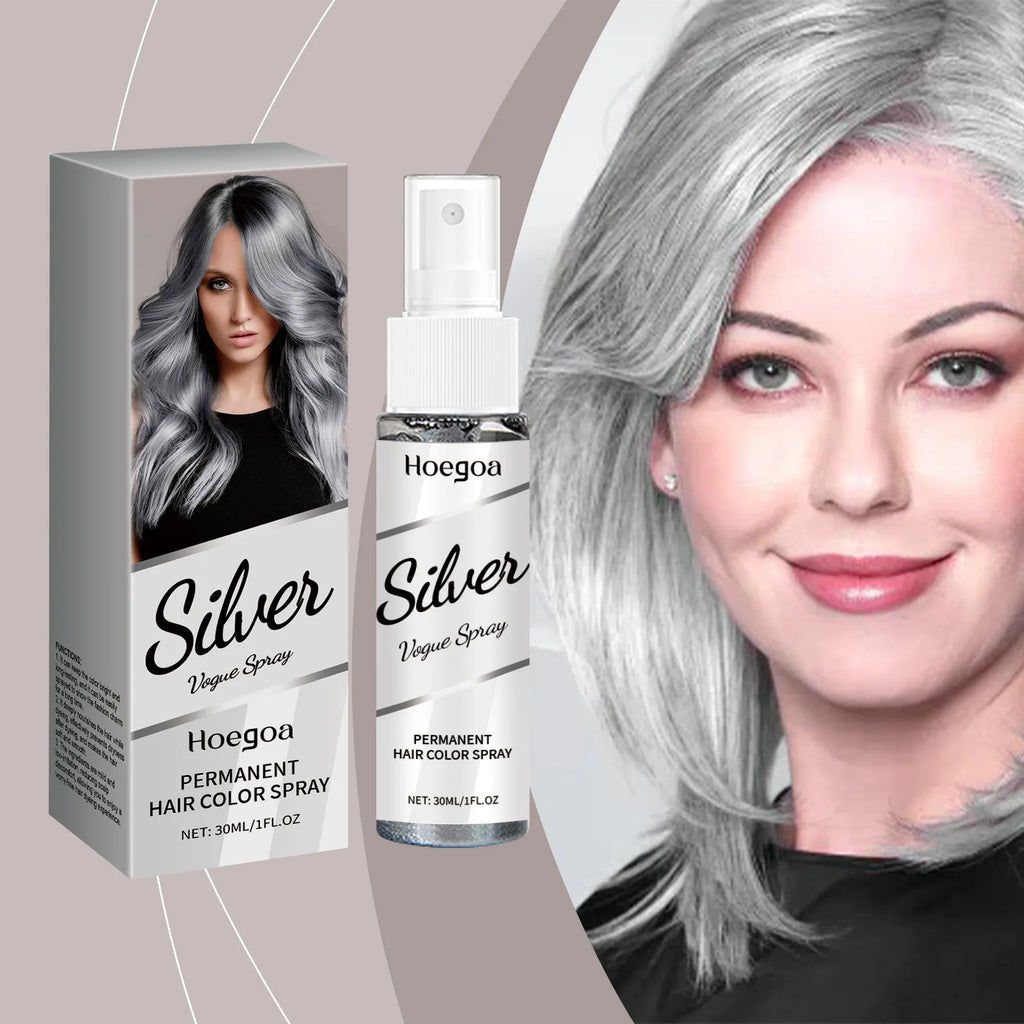 30ml Temporary Silver Hair Color Spray Washable Tint