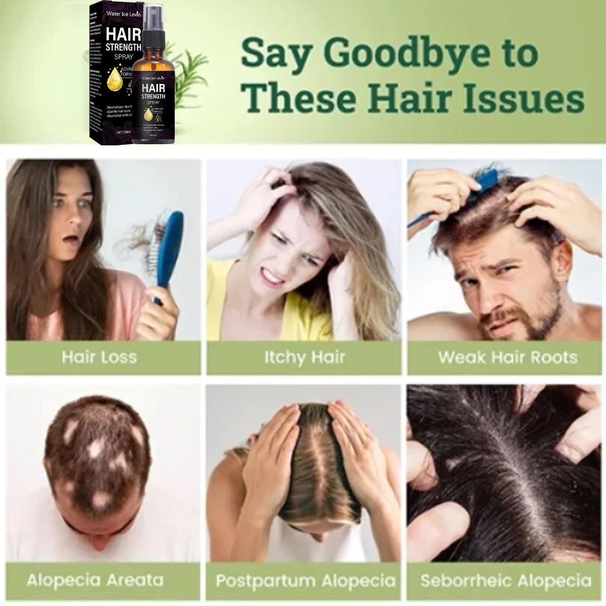 Hair Strength Spray with Biotin and Ginger Oil