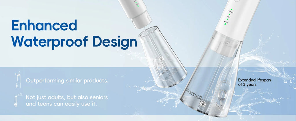 Portable Cordless Water Flosser for Teeth Cleaning