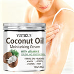 YUITIKUE Coconut Oil Moisturizing Body Cream for Dry Skin 100g