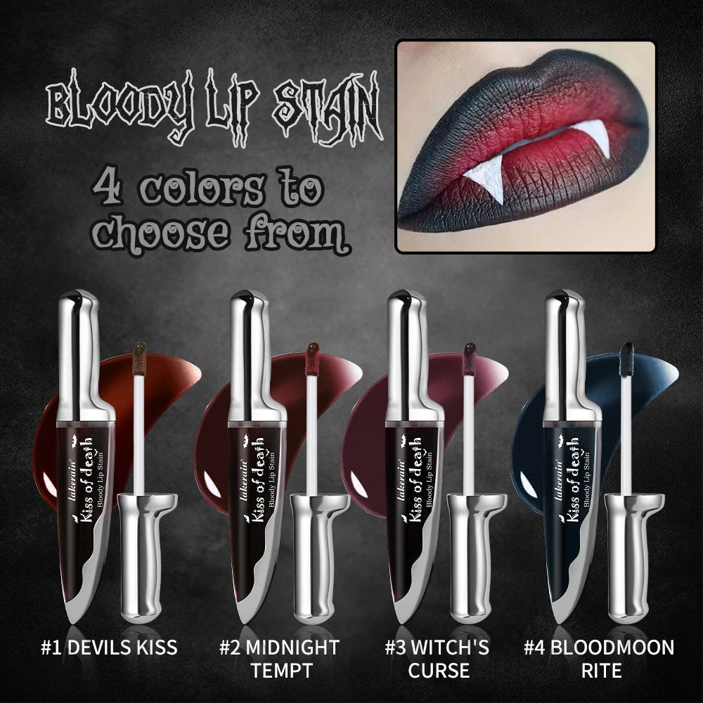 Bloody Matte Lip Stain for Halloween and Costume Makeup