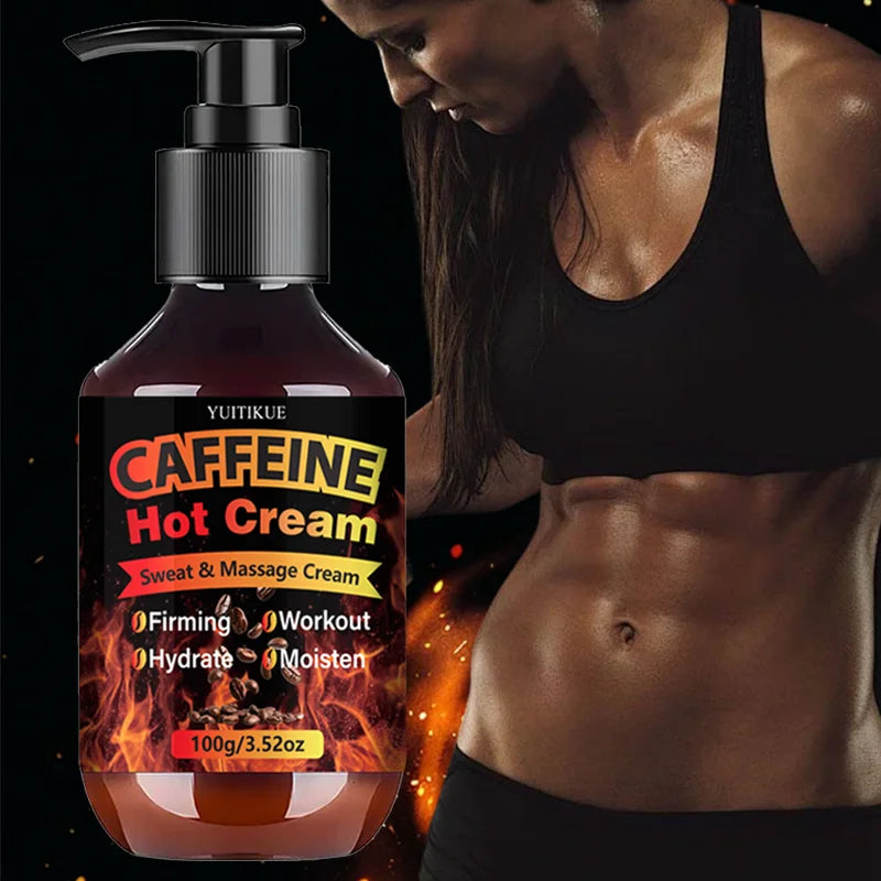 Yuitikue Caffeine Hot Cream Firming Sweat and Workout Body Massage Gel