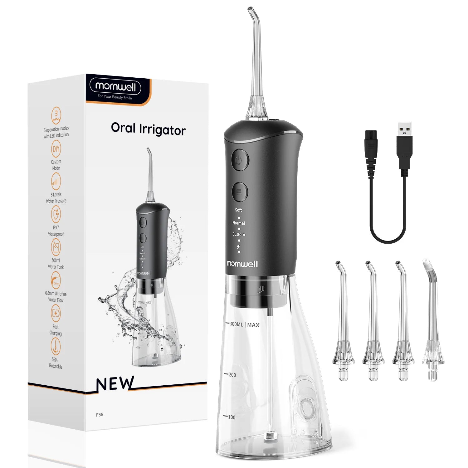 Portable Rechargeable Water Flosser for Teeth Cleaning - 15