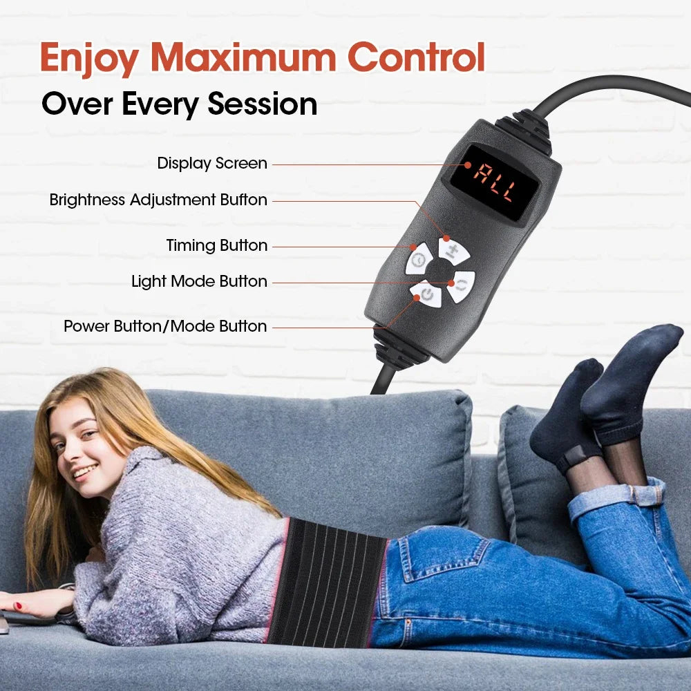 Red Light Therapy Belt for Body Pain Relief and Skin Rejuvenation - 2