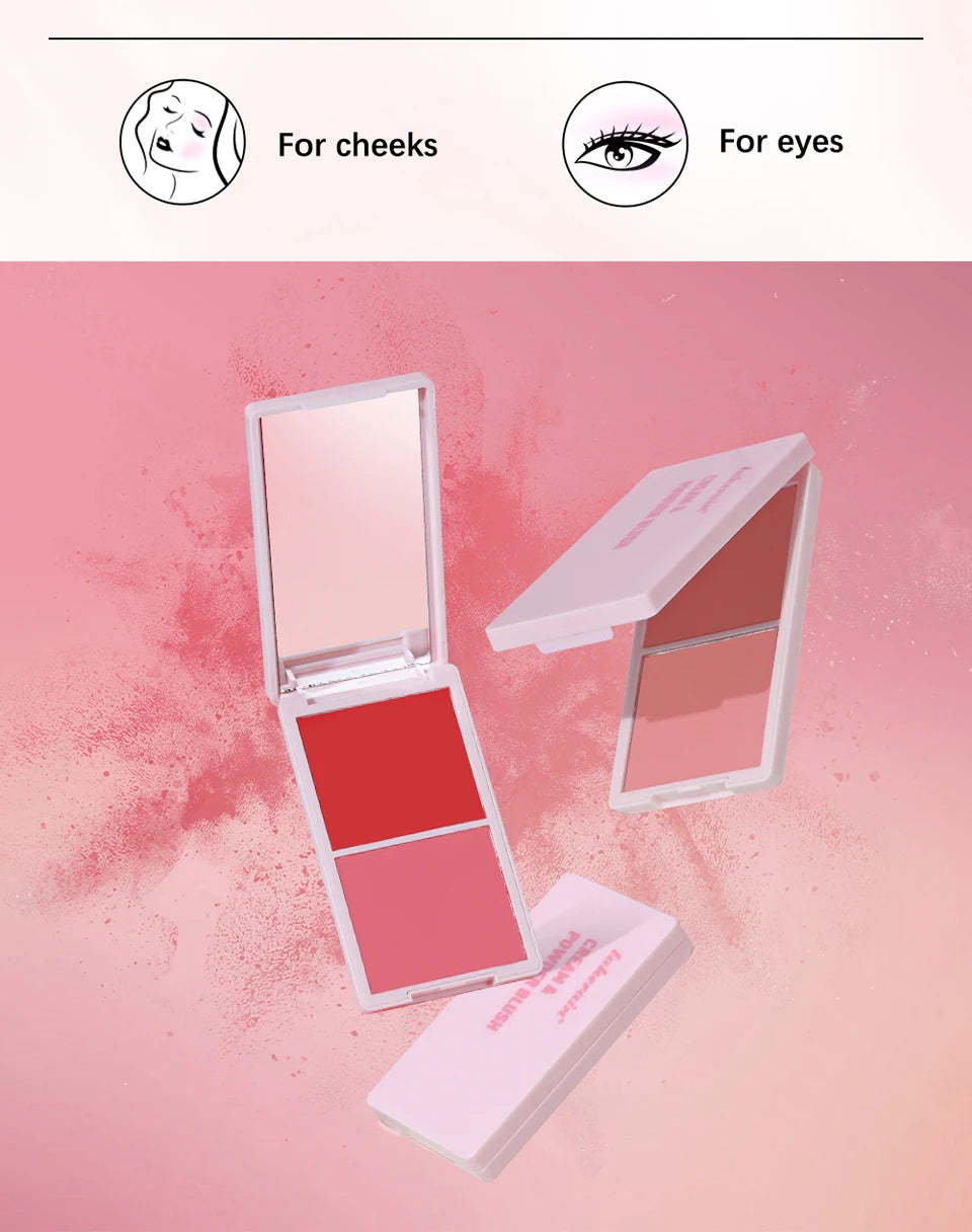 2-in-1 Cream and Powder Blush Palette