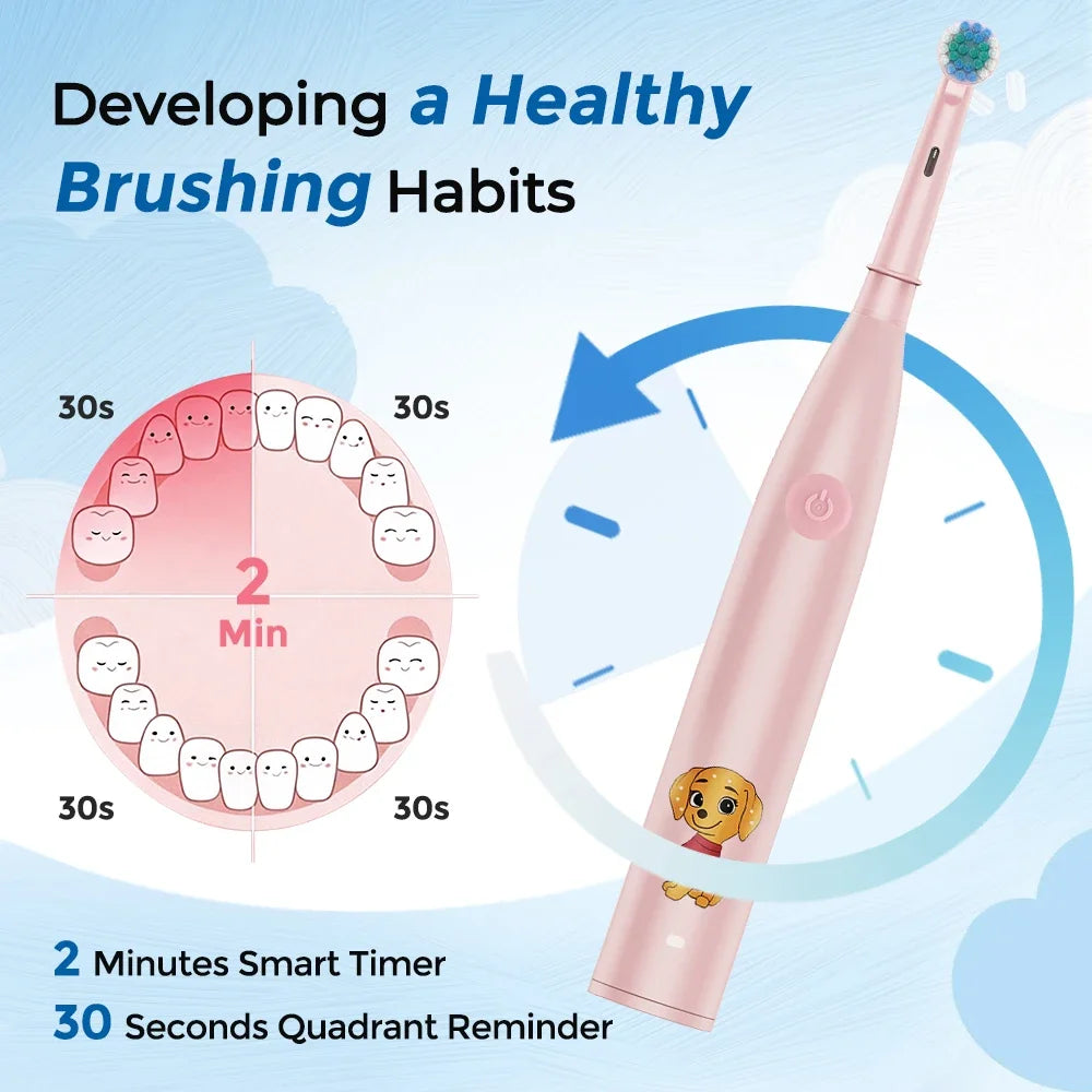 Rechargeable Sonic Electric Toothbrush for Kids