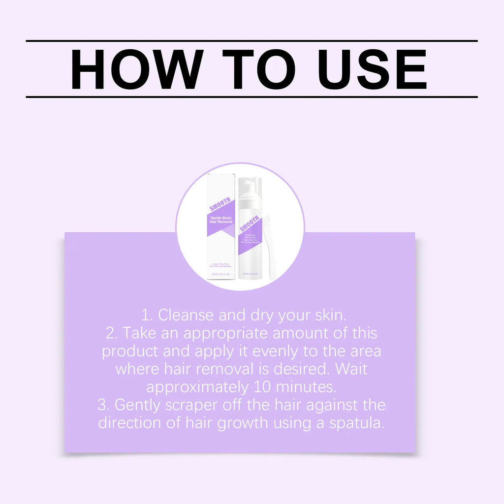 Painless Hair Removal Foam Mousse for Smooth Skin