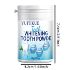 Yuitikue Teeth Whitening Powder Natural Mint Dental Stain Remover 80g