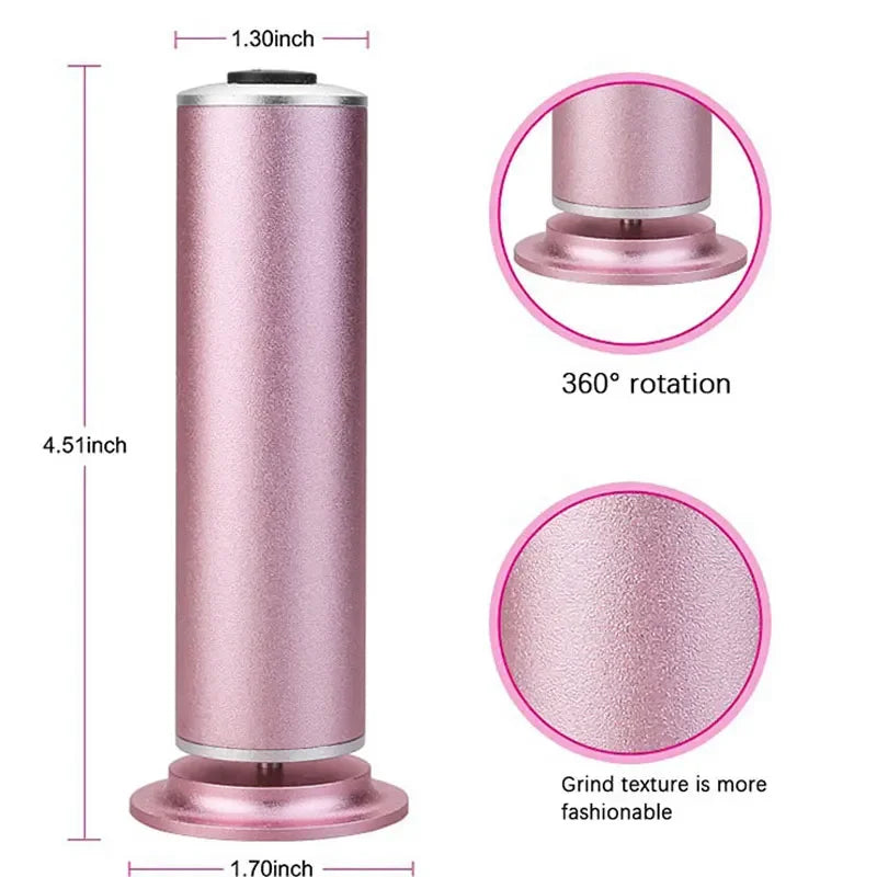 Electric Foot File Callus Remover Dead Skin Grinder Pedicure Tool