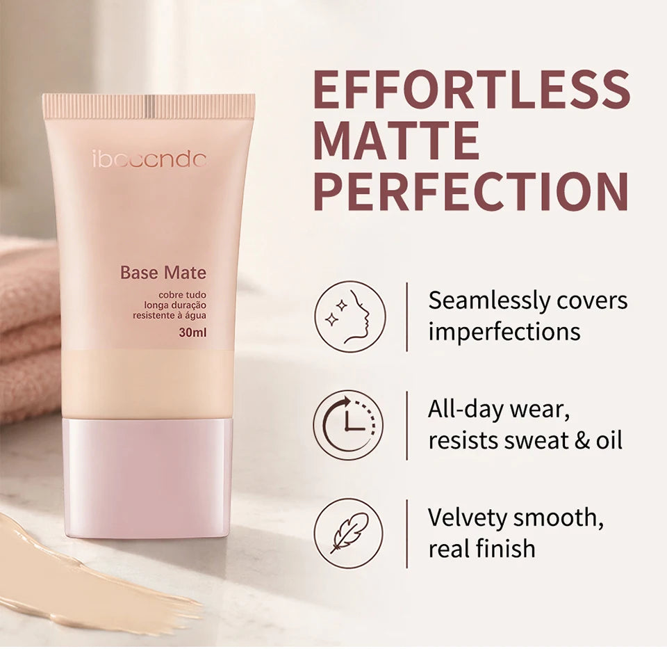 Long-Lasting Matte Liquid Foundation for Flawless Natural Coverage