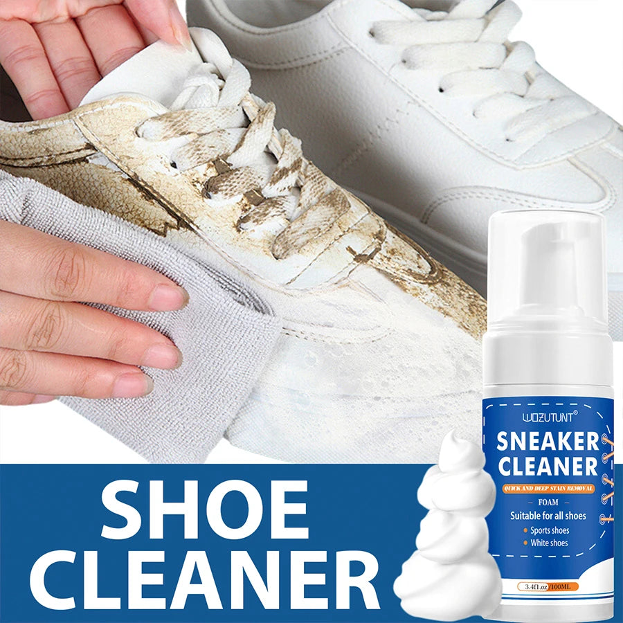 Shoe Cleaner Kit Sneaker Foam and Foot Shoe Deodorizer Spray Set