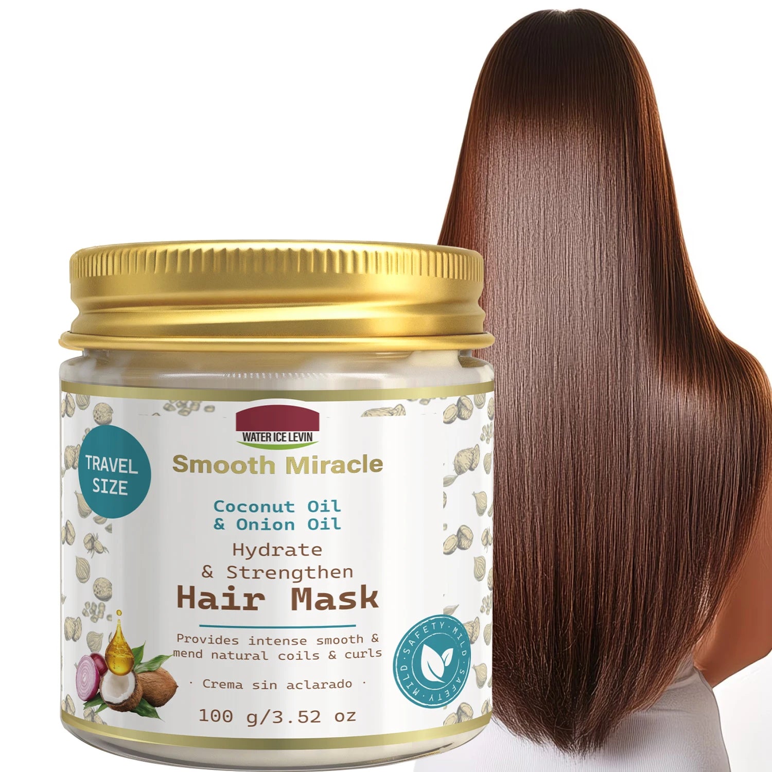Coconut and Onion Oil Hair Mask 100g Hydrating Strengthening Treatment