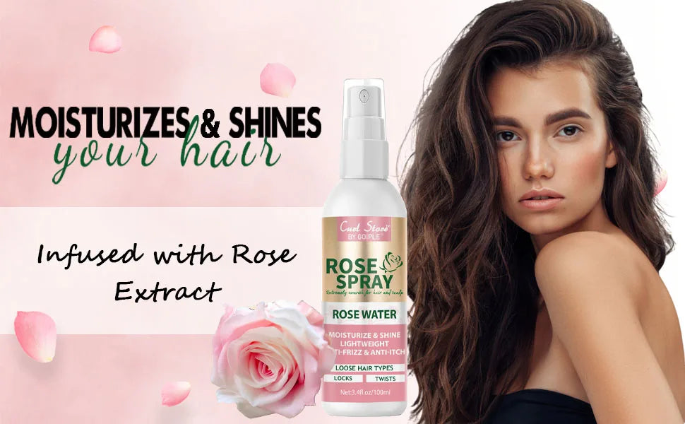 Goiple Braid Styling Set Hair Gel Mousse and Rose Moisturizing Spray - 19