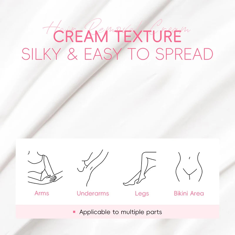 Gentle Painless Hair Removal Cream for Sensitive Body Areas - 15