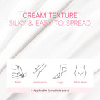 Gentle Painless Hair Removal Cream for Sensitive Body Areas