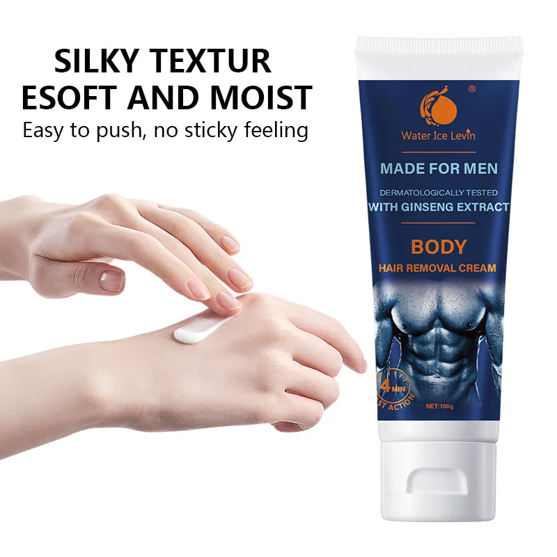 Water Ice Levin Painless Hair Removal Cream for Men and Women 100g - 5