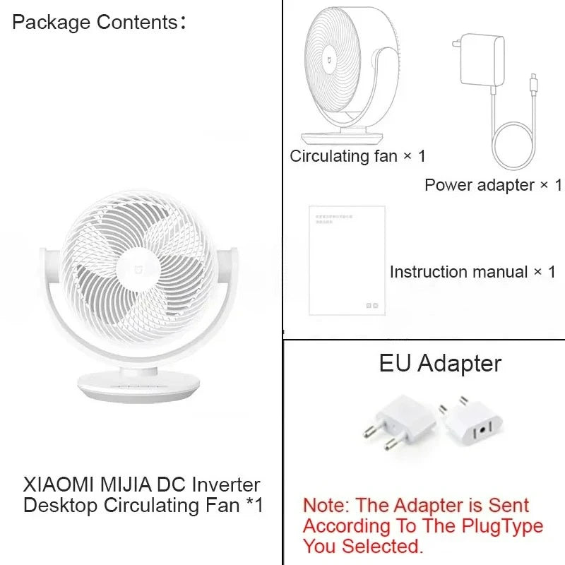 MIJIA DC Inverter Desktop Fan Smart Air Circulator App Controlled