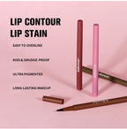 Dual-Sided Long-Lasting Lip Contour Stain and Liner