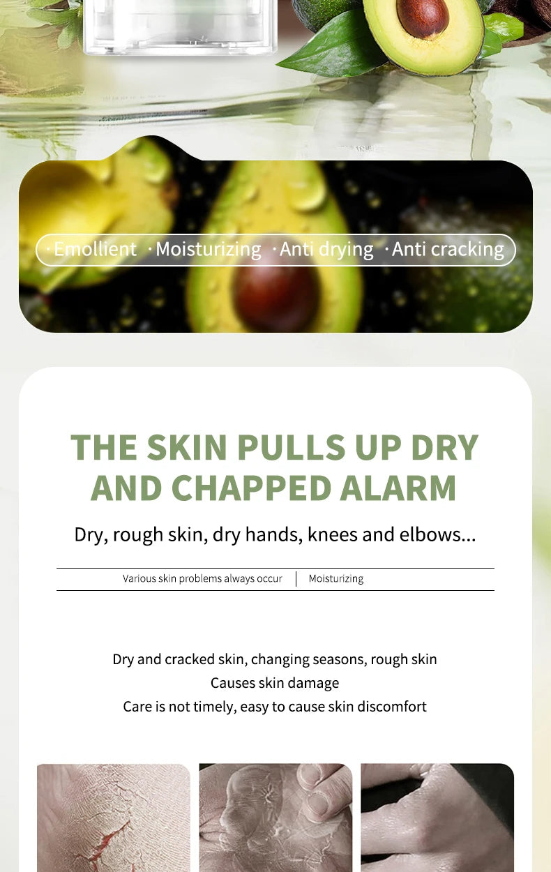 Avocado Moisturizing Balm Stick for Dry Cracked Hands and Feet