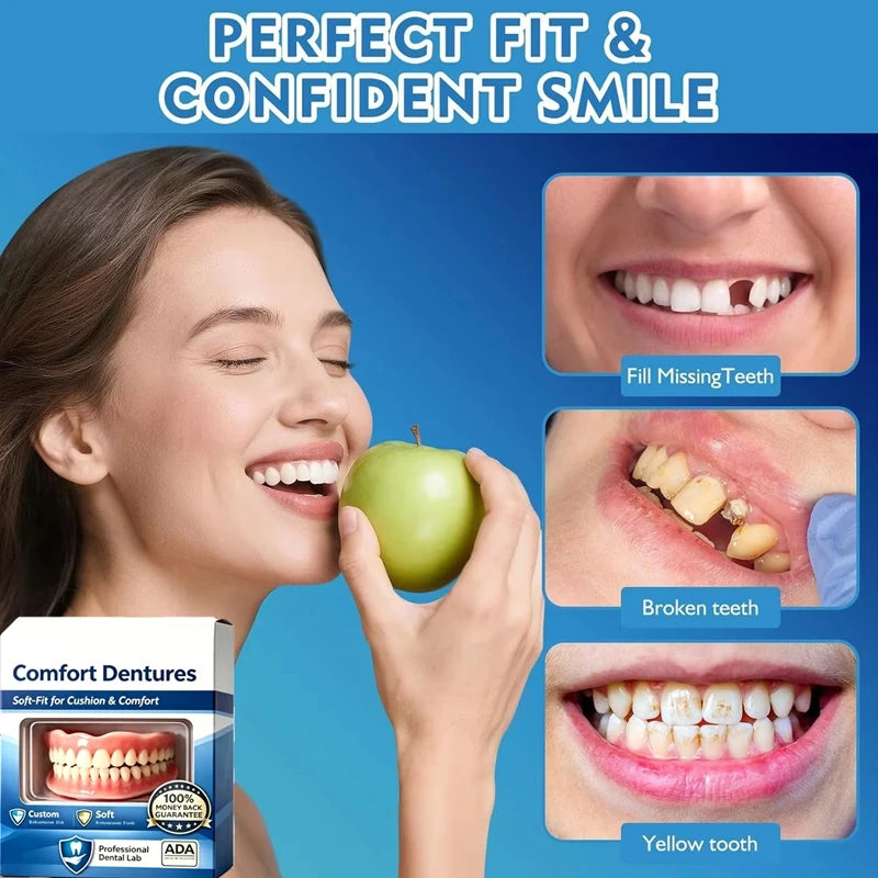 Comfort Fit Silicone Denture Set for Instant Smile Confidence - 8
