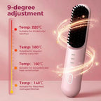 Cordless Ionic Hair Straightening Brush for Fast Styling