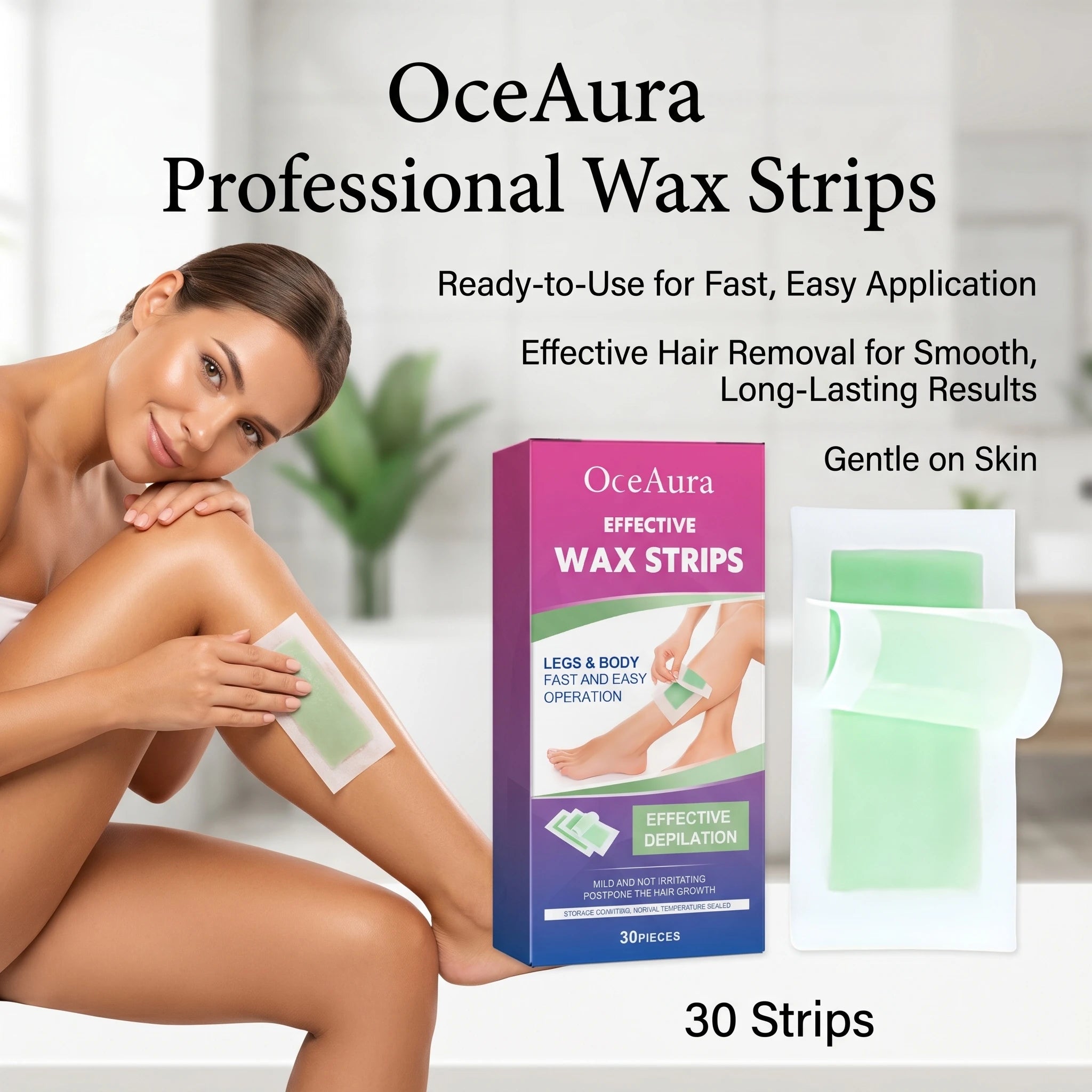 Full Body Hair Removal Wax Strips for Smooth Skin - 4