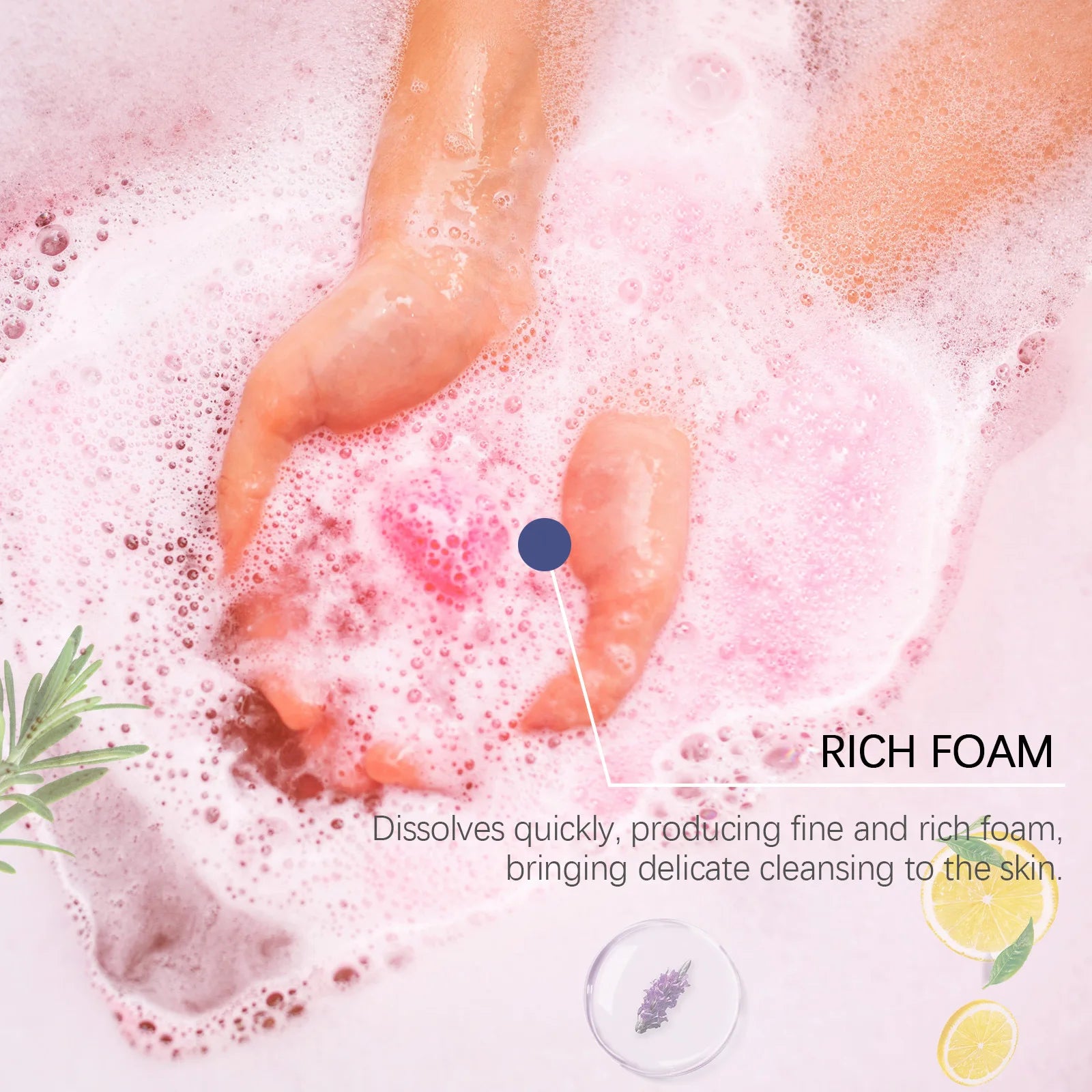 Scented Aromatherapy Bath Bombs for Skin Relaxation and Spa - 3