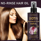 Biotin Rosemary and Onion Hair Oil for Damaged Dry Split Hair Repair