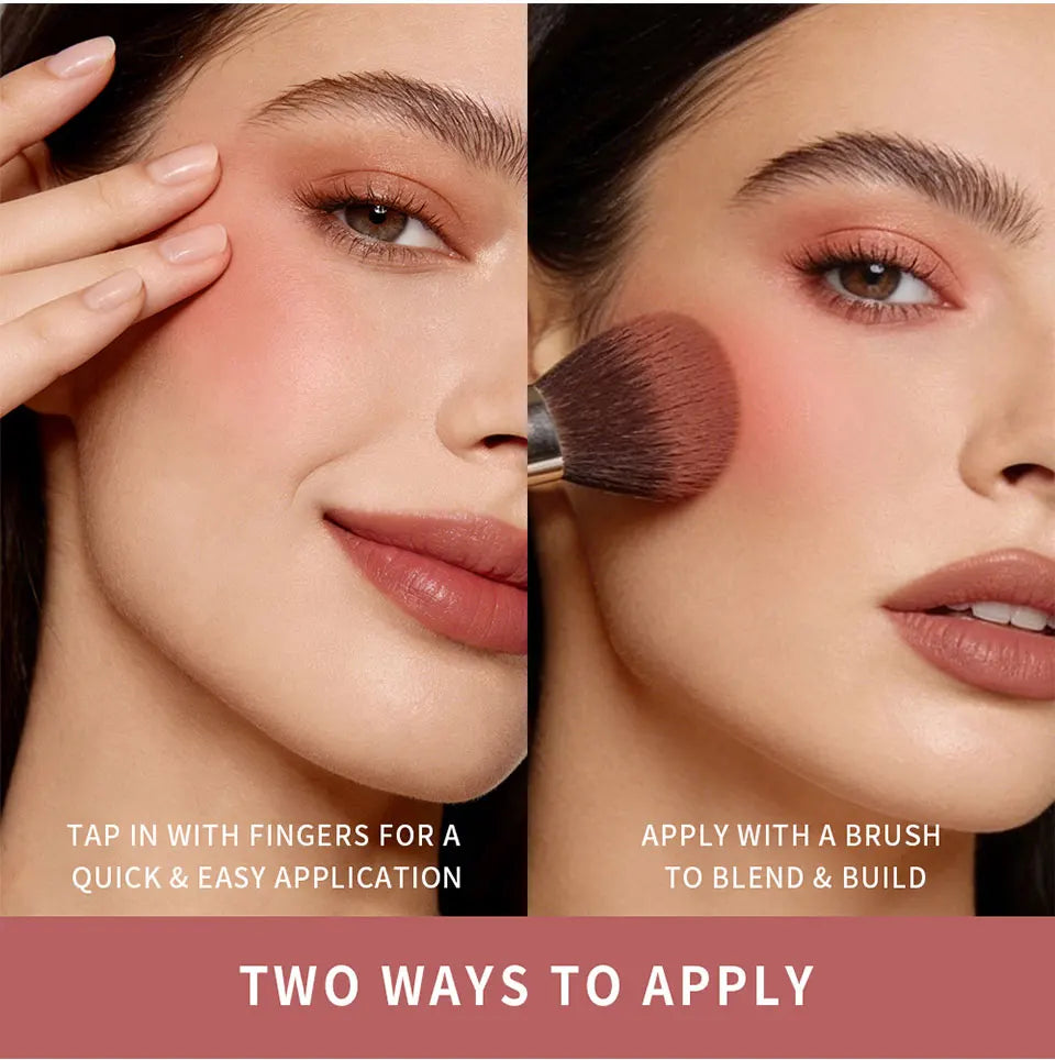 Matte Cream to Powder Bouncy Blush for Natural Flush