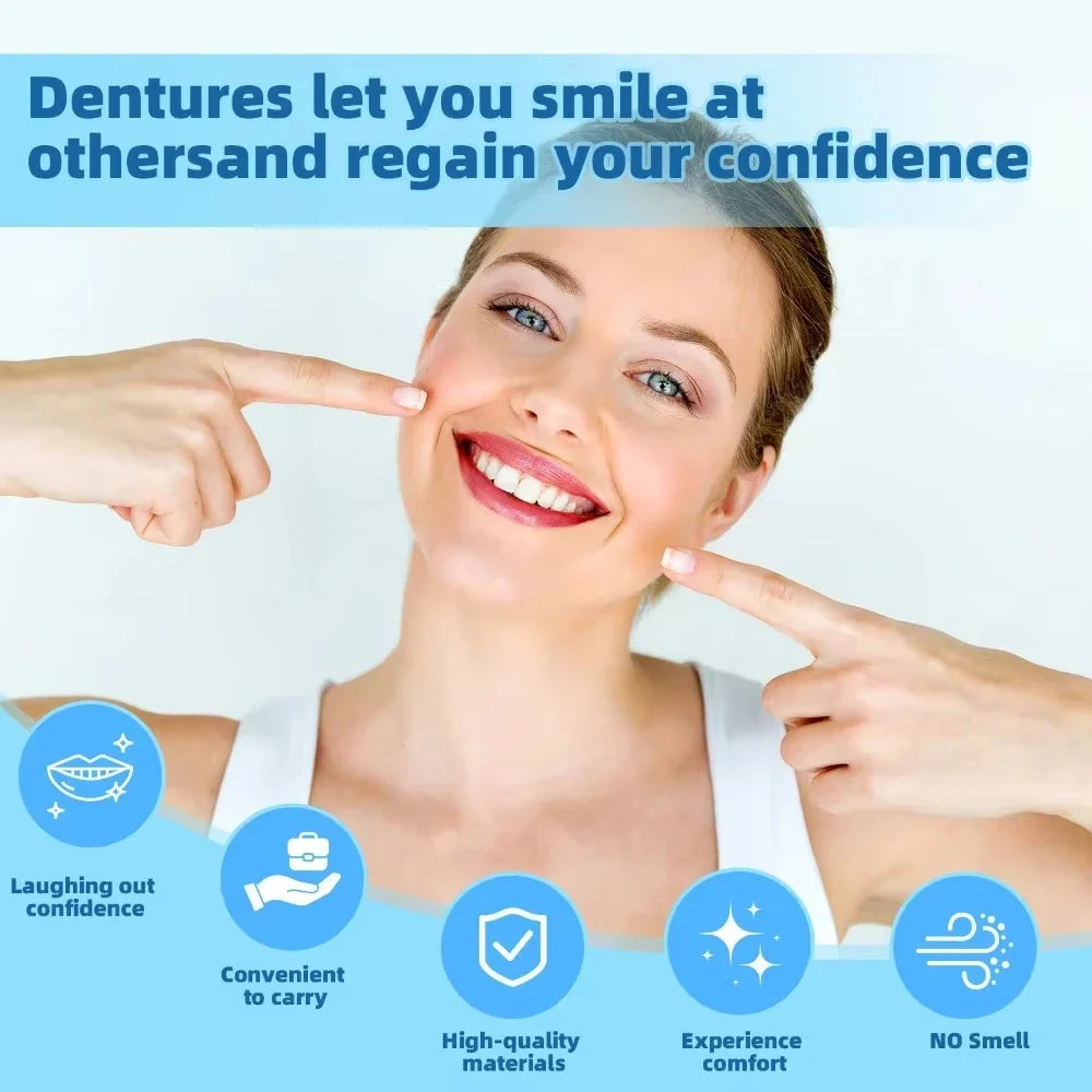Comfort Fit Silicone Smile Veneers for Natural Looking Teeth