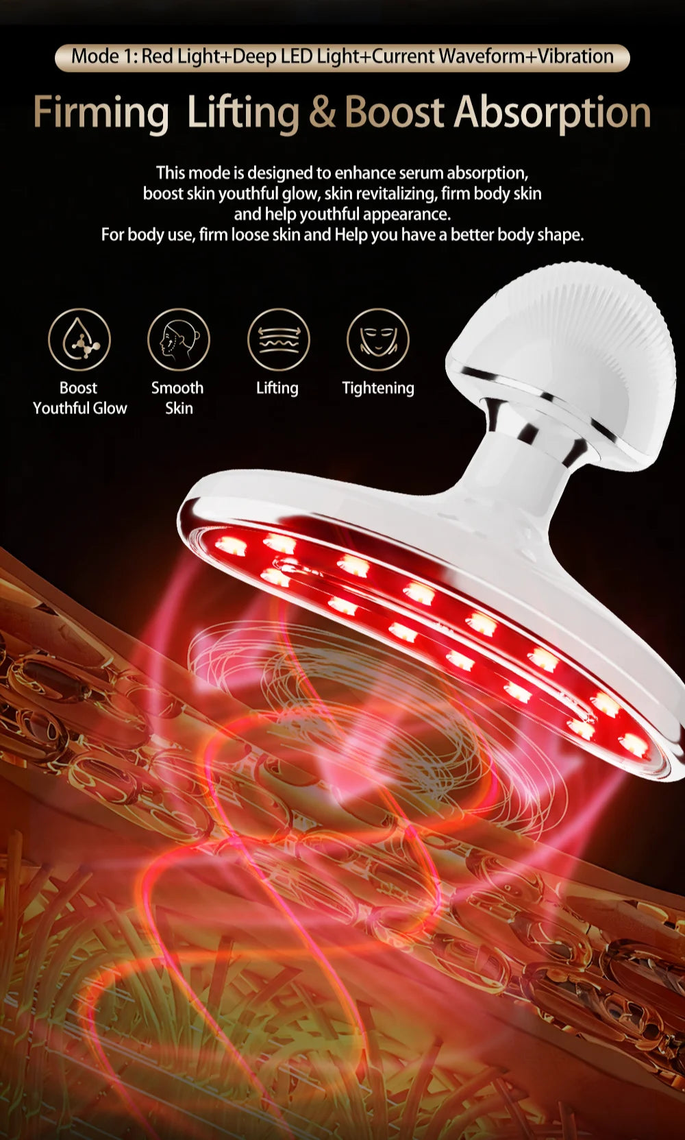 LED Facial and Body Skin Tightening and Sculpting Device - 12
