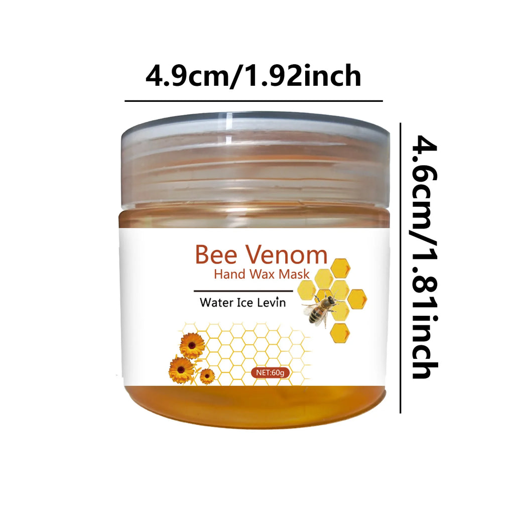 Honey Bee Venom Hand Wax Mask Moisturizing Exfoliating Treatment 60g