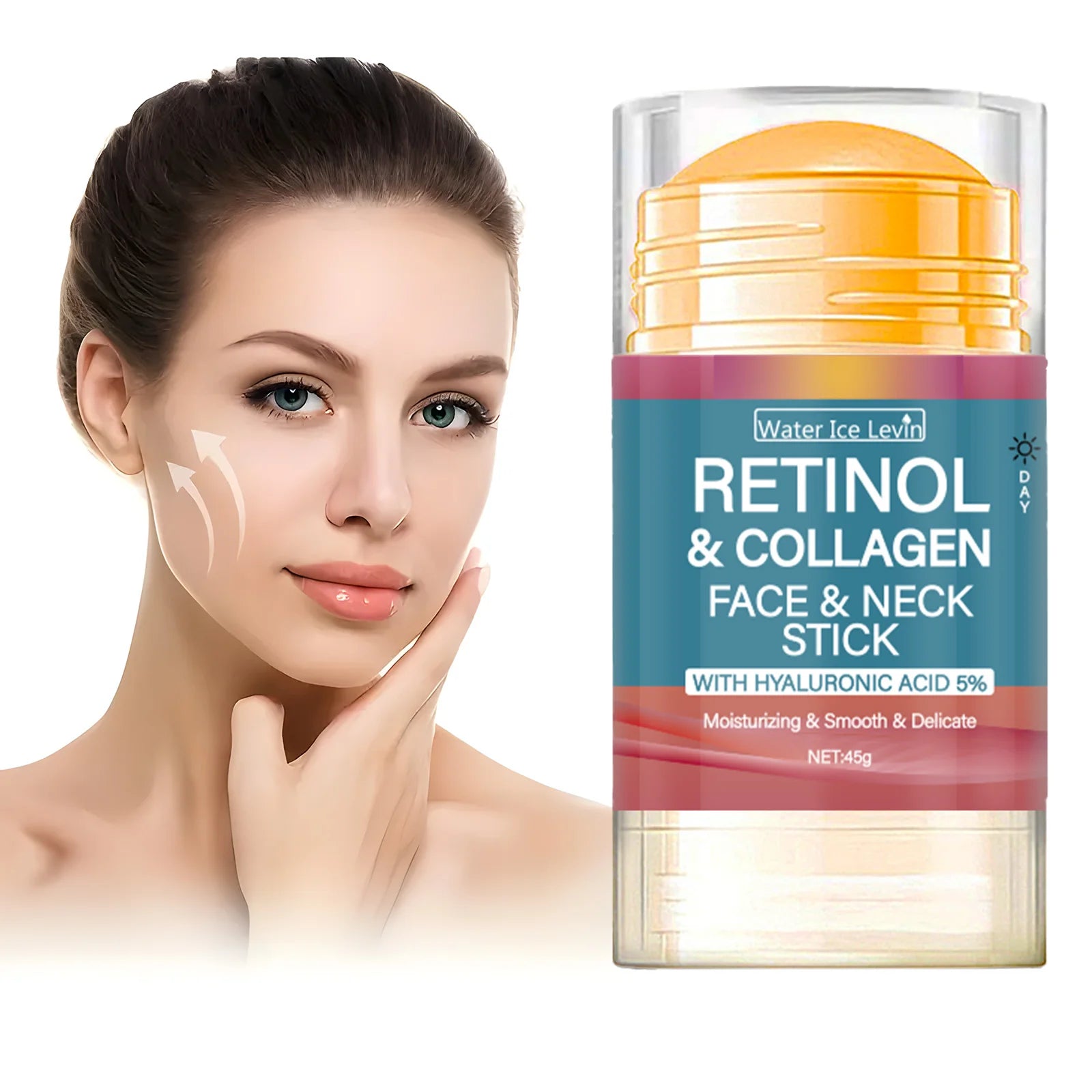 Retinol Collagen Lifting Cream Stick Face and Neck Moisturizer - 3