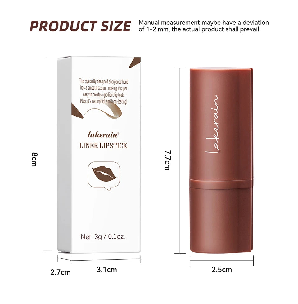Waterproof Long-Lasting Matte Lip Liner Pencil