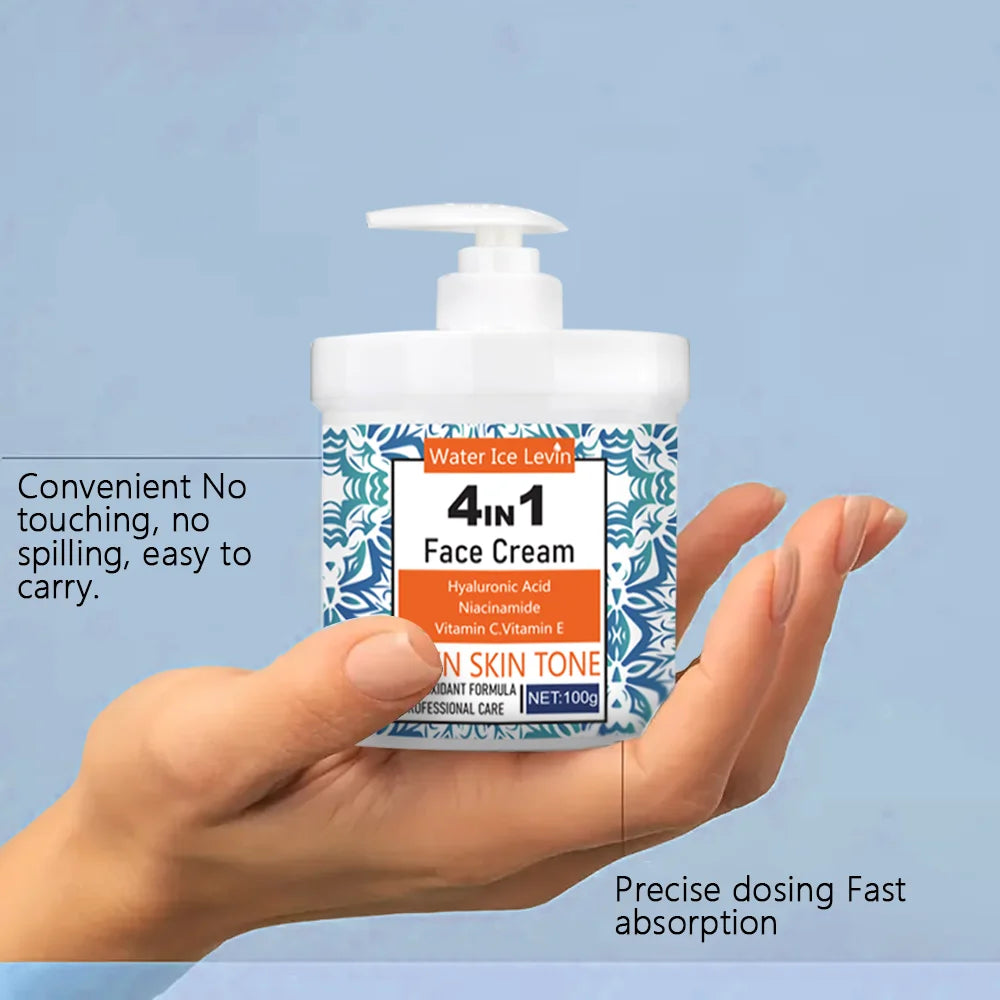 4-in-1 Facial Moisturizer Cream with Hyaluronic Acid and Niacinamide
