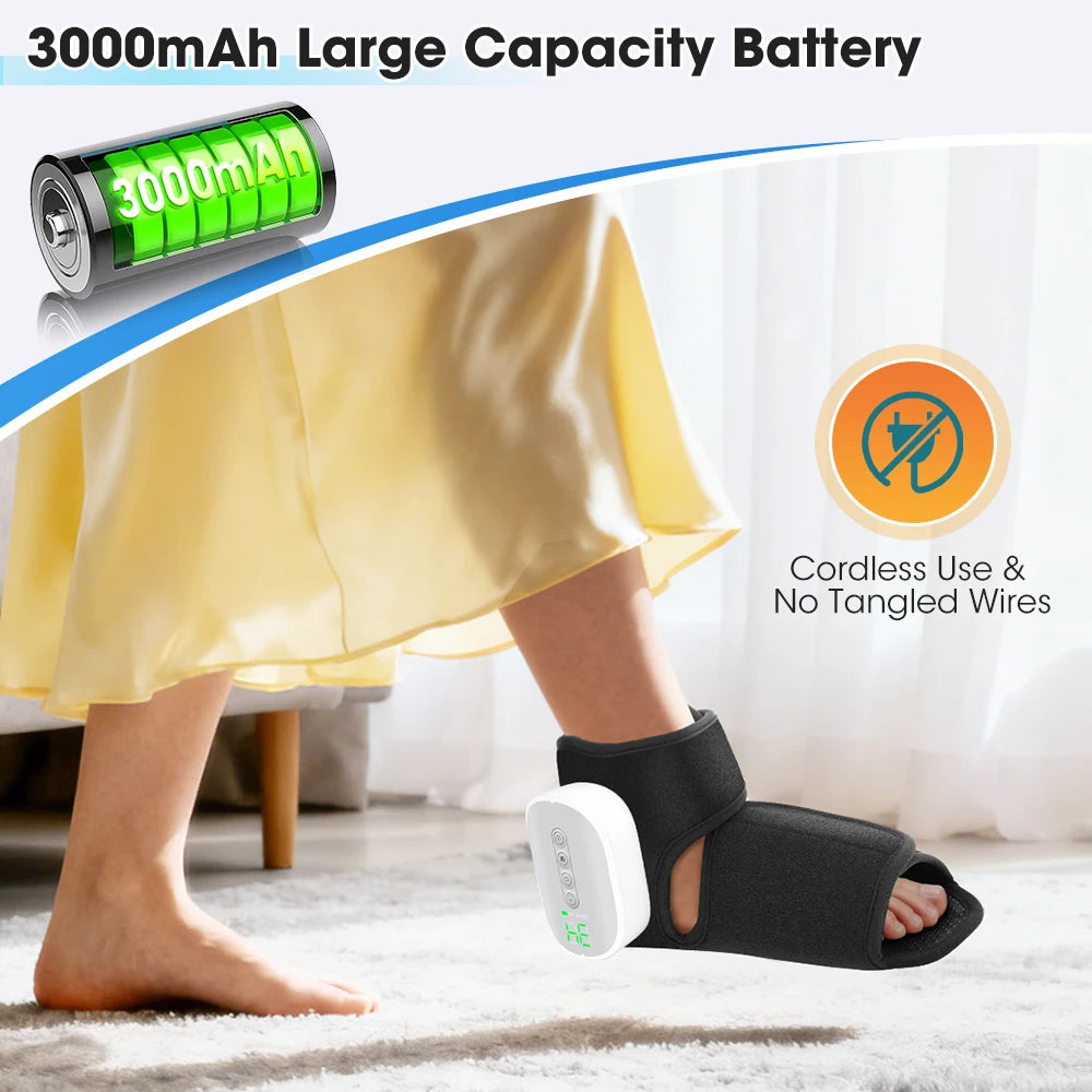 Heated Air Compression Ankle and Foot Massager