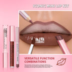 All-in-One Waterproof Lip Liner, Lipstick and Gloss Makeup Set