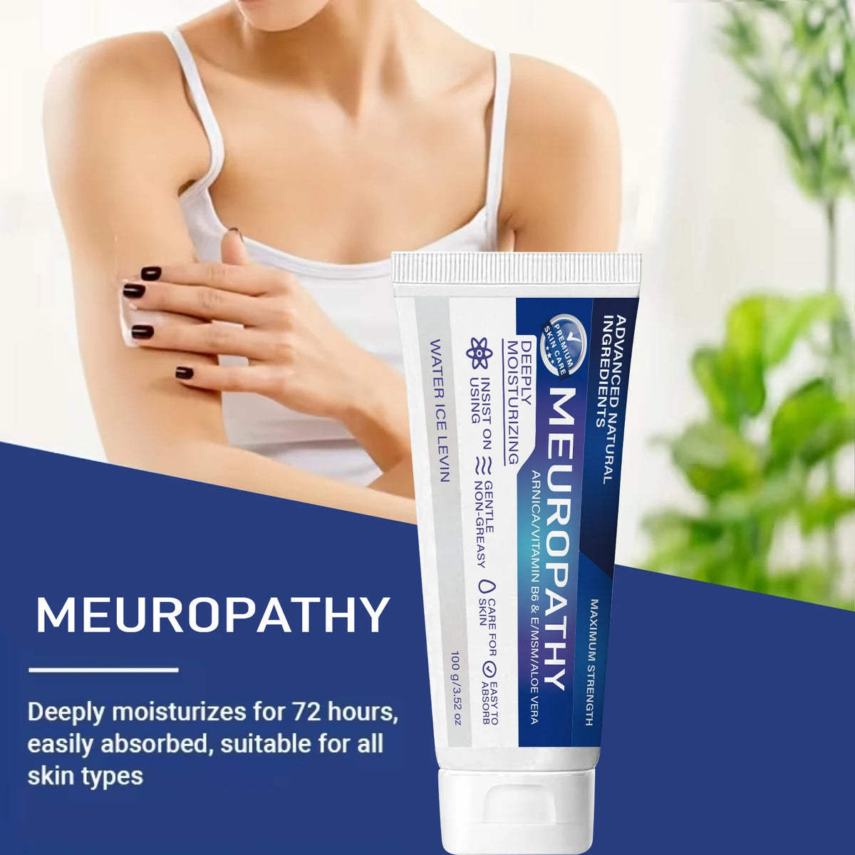 Neuropathy Relief Cream Moisturizing Firming Skin Care 100g