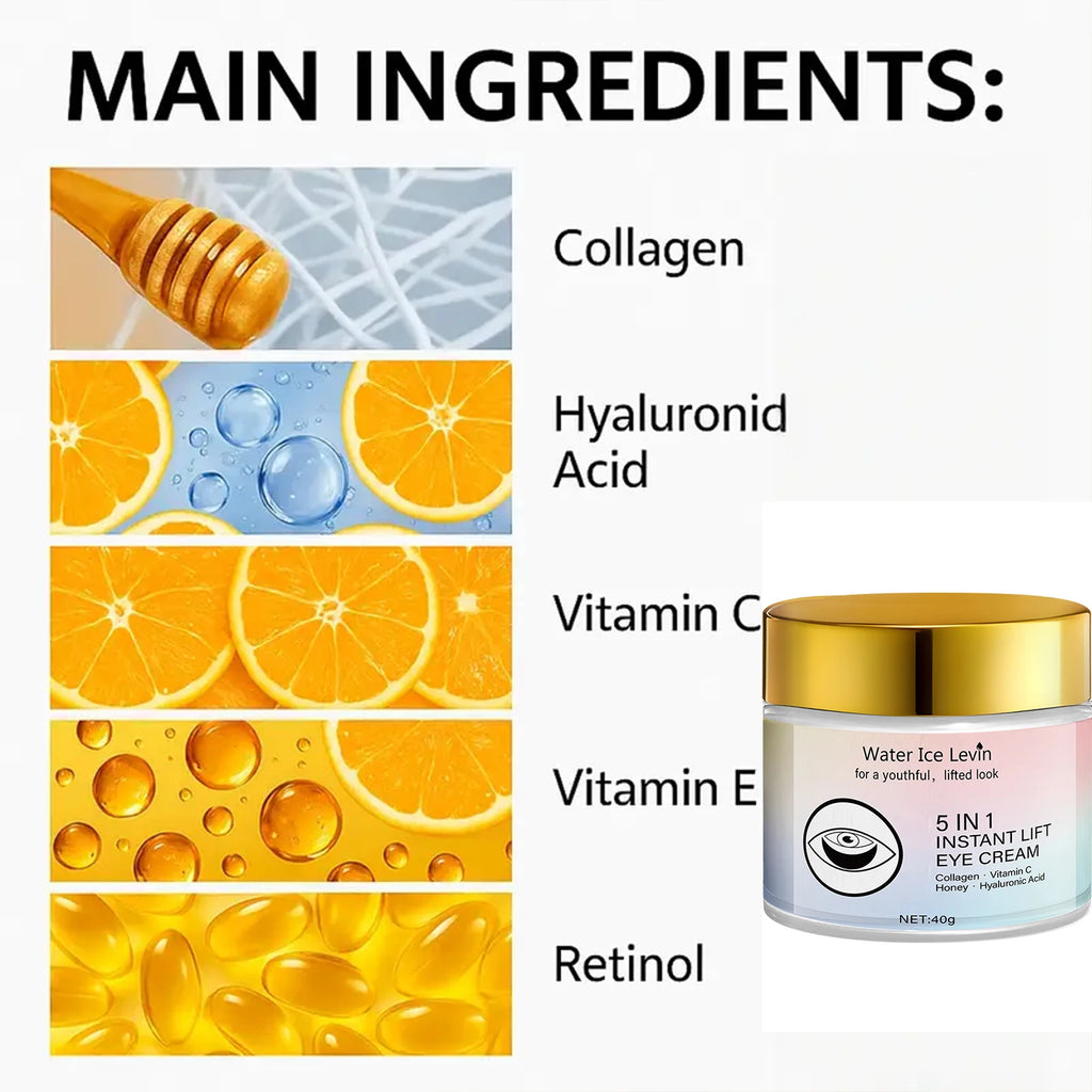 Water Ice Levin 5-in-1 Collagen Vitamin C Eye Cream Anti Aging Treatment
