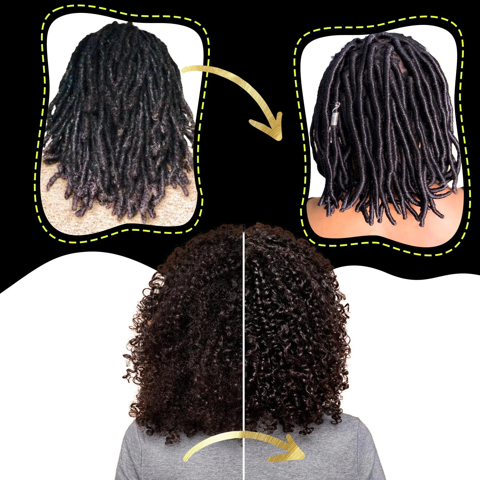 3-in-1 Black Hair Dye Shampoo and Rose Peppermint Moisturizing Spray - 6