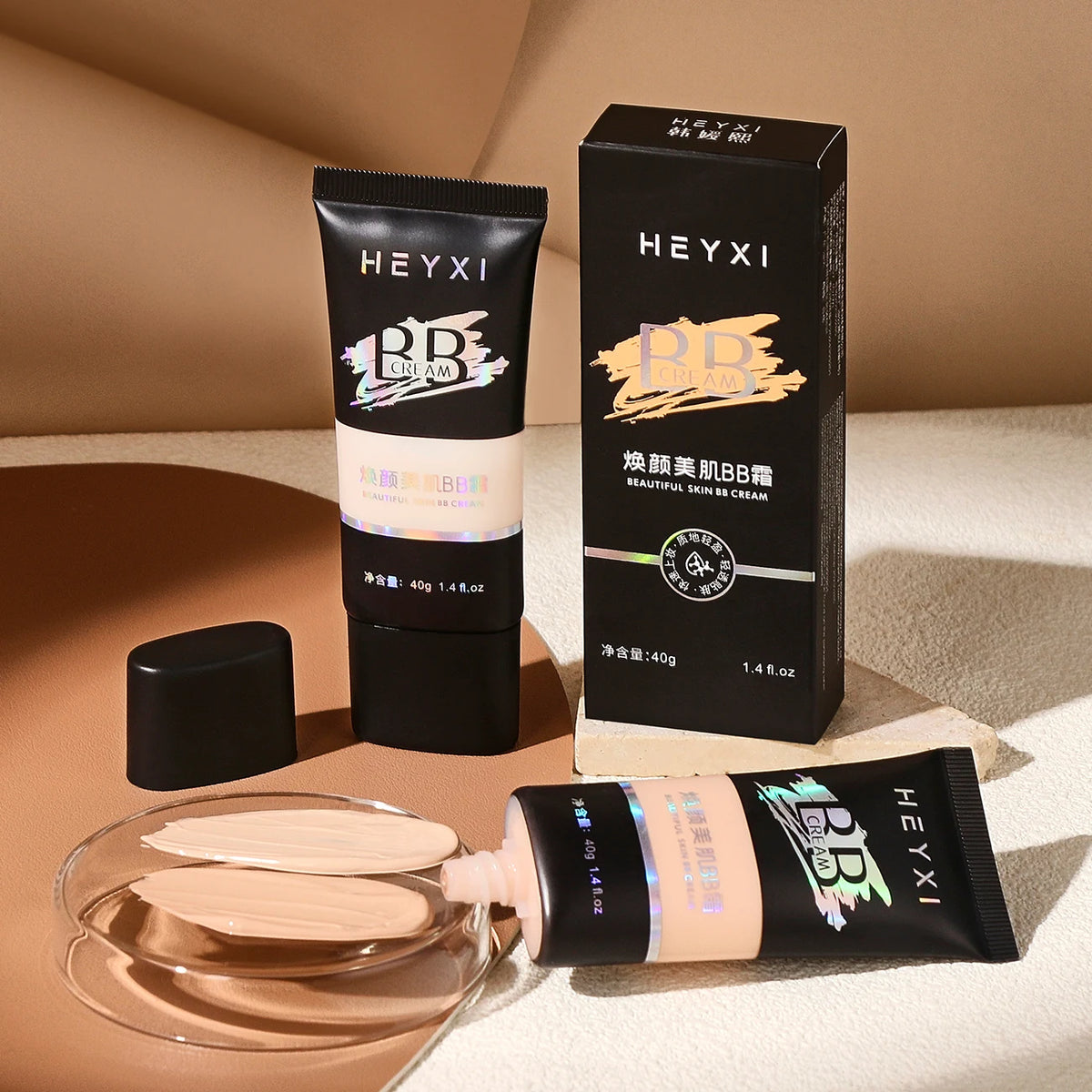 HEYXI Hydrating BB Cream Full Coverage Concealer and Foundation