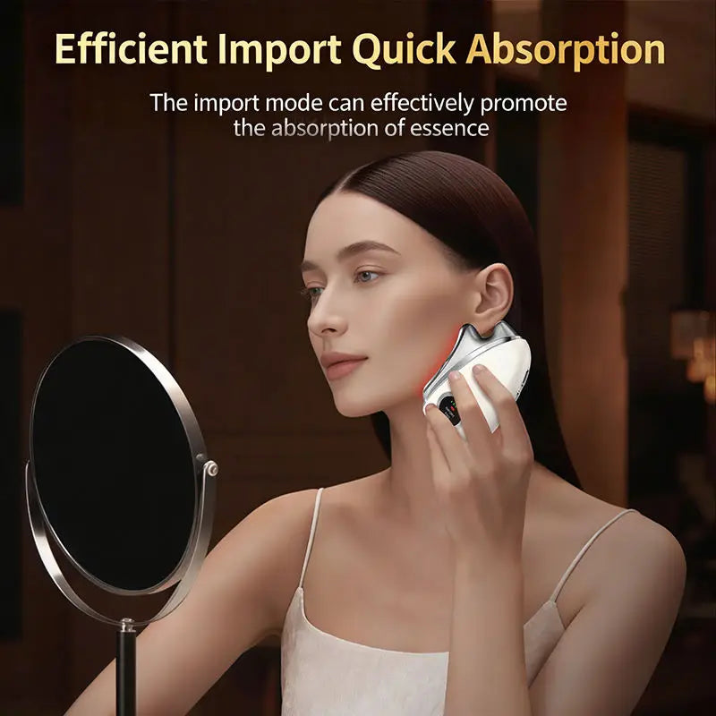 3-in-1 LED Microcurrent Facial Massager for Skin Tightening