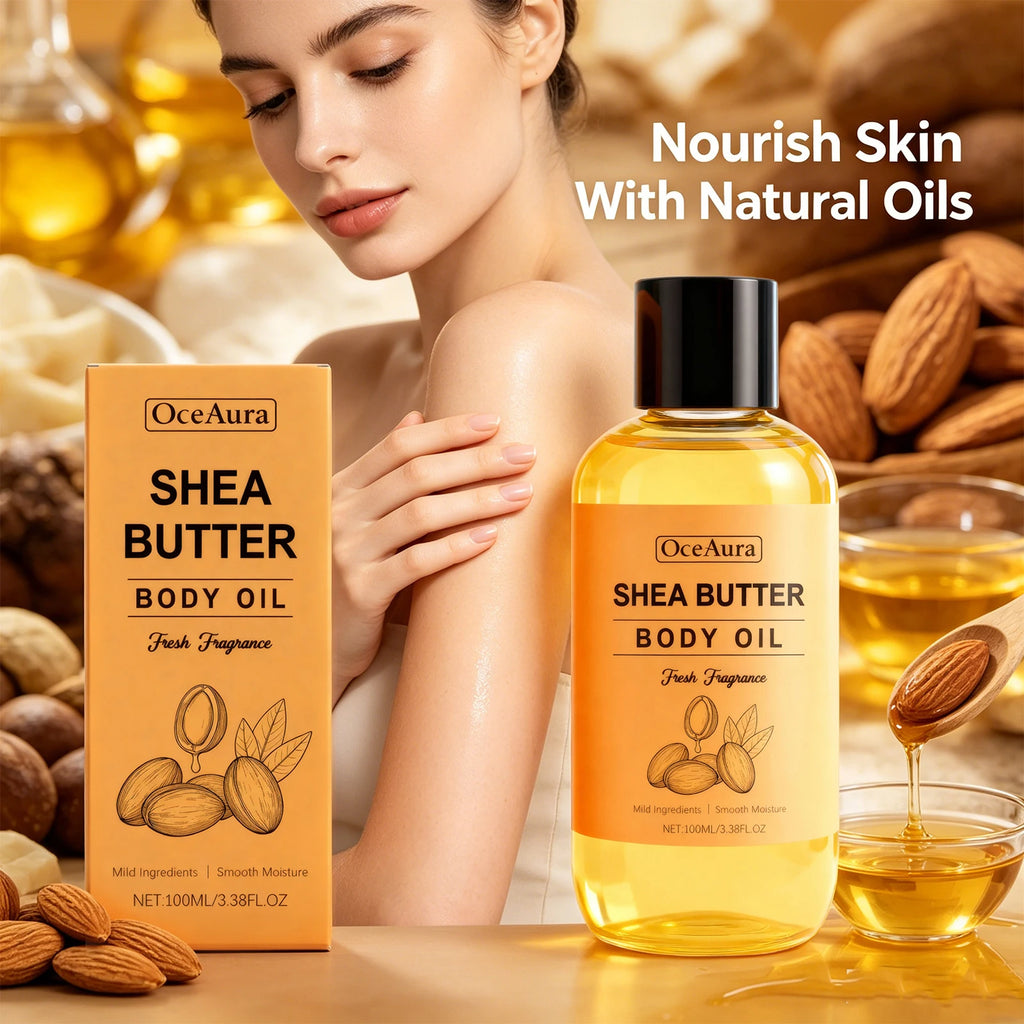 Nourishing Shea Butter Body Oil for Dry Skin Hydration