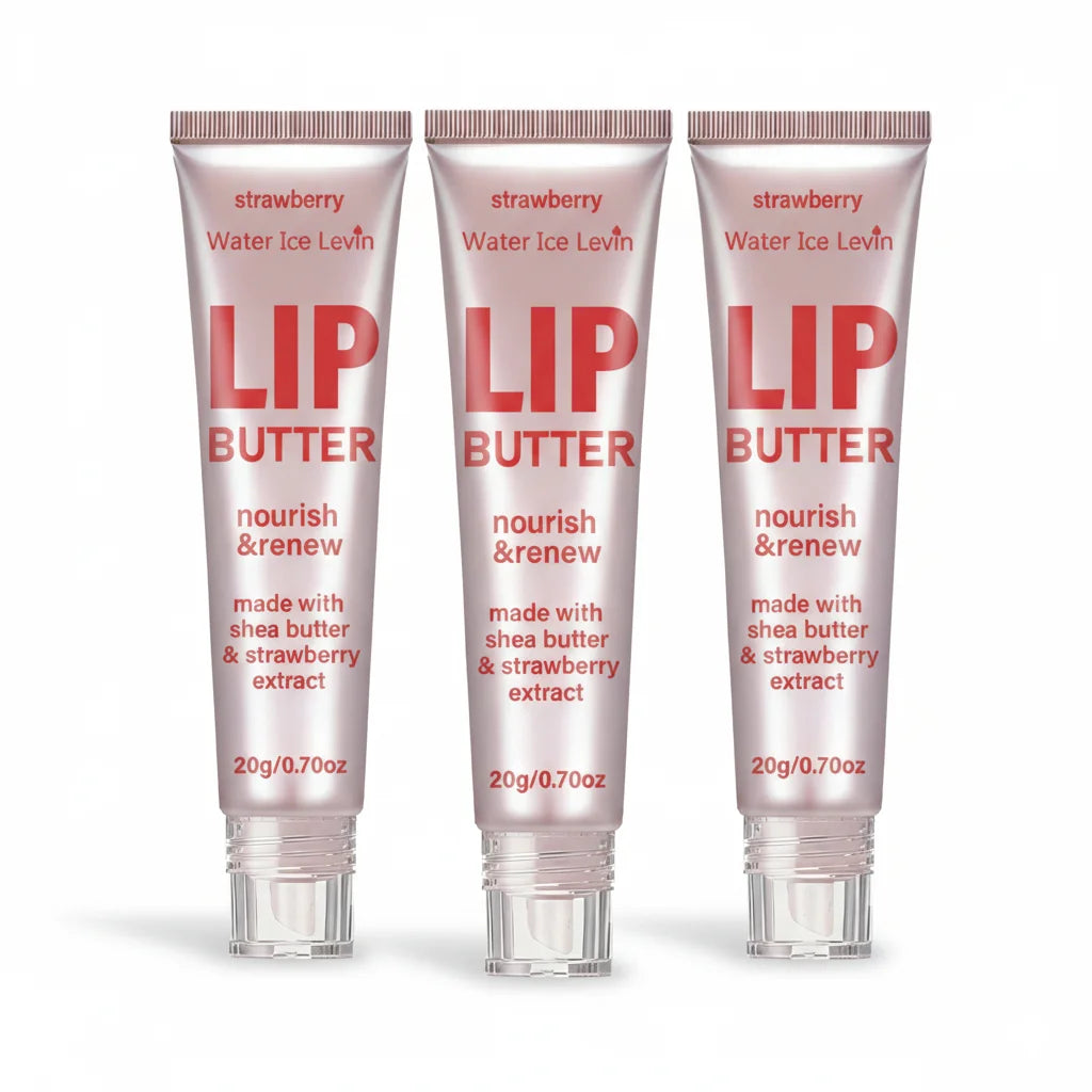 Strawberry Shea Butter Lip Balm Moisturizing and Renewing Lip Care 20g